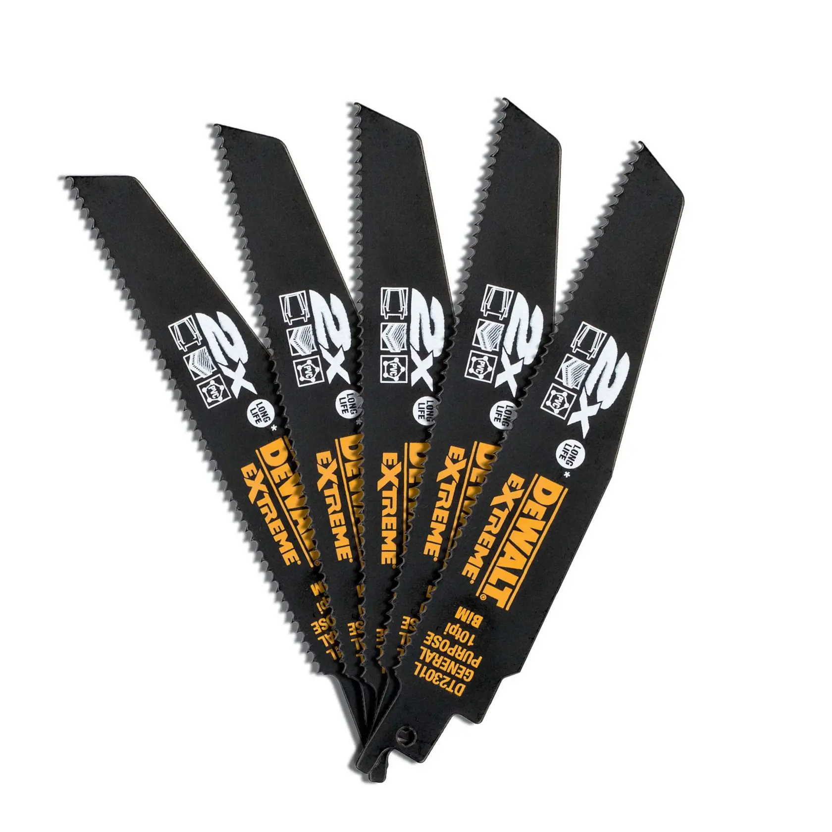 Graphic showing DEWALT XTREME Sub-Compact Series branding with the slogan 'Compact and Performance Packed' on a yellow background.