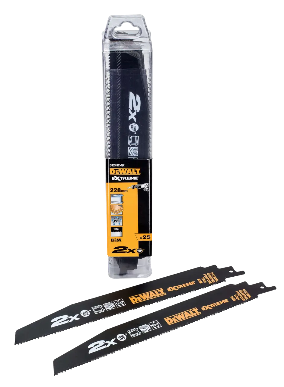 Reciprozaagblad 2X BiM 228x2.5mm extra dik, universele toepassing