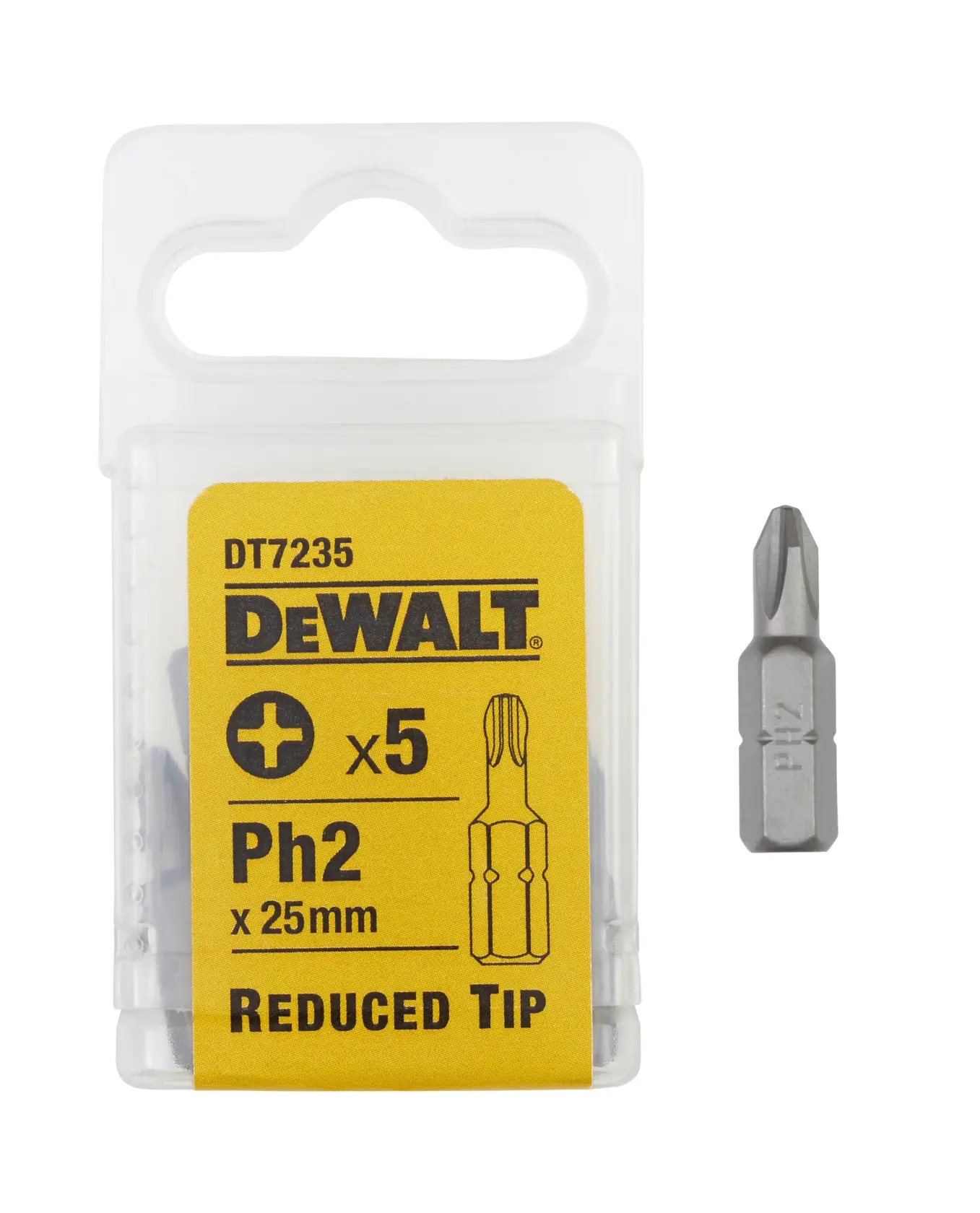 25mm schroefbit met gereduceerde tip