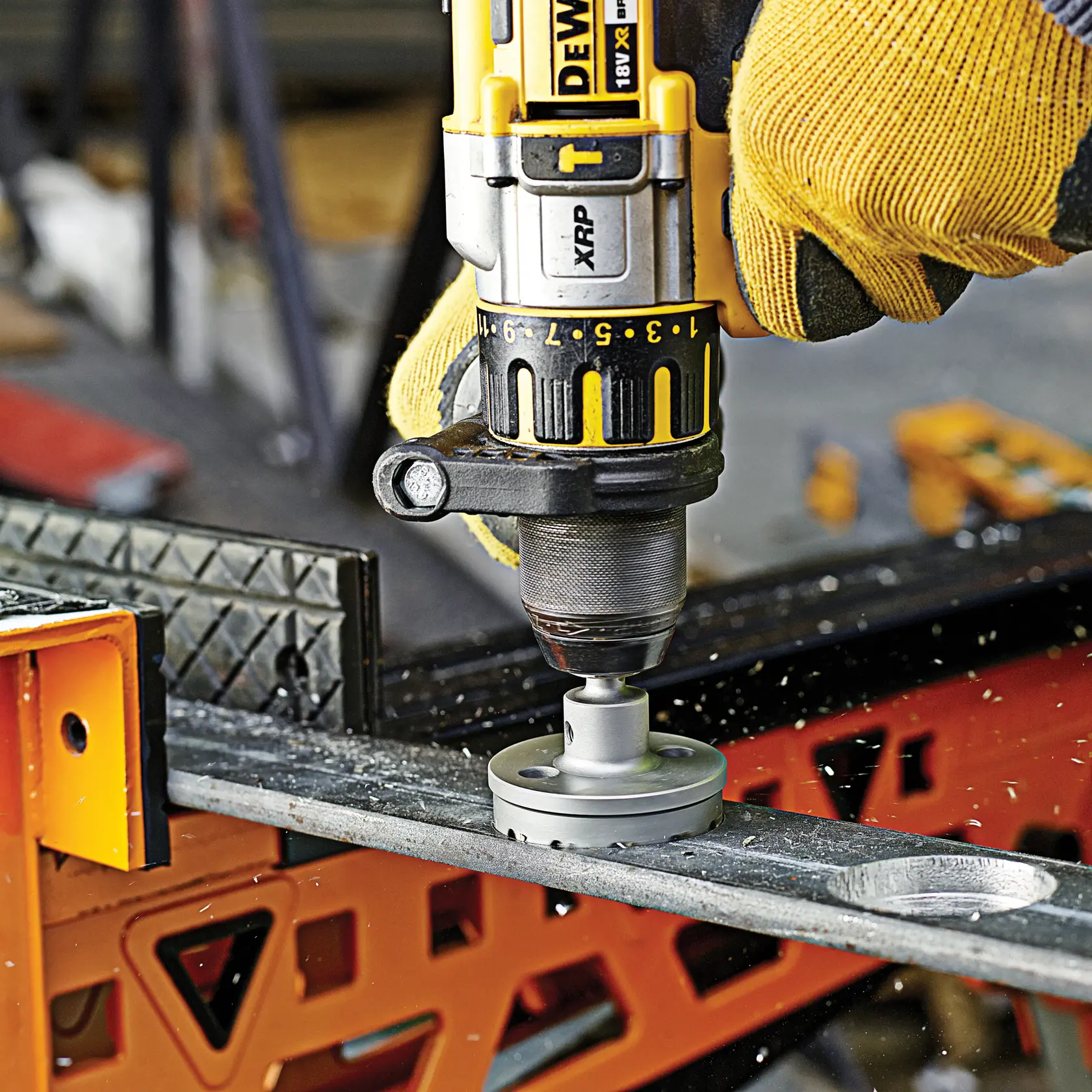 Graphic showing DEWALT XTREME Sub-Compact Series branding with the slogan 'Compact and Performance Packed' on a yellow background.