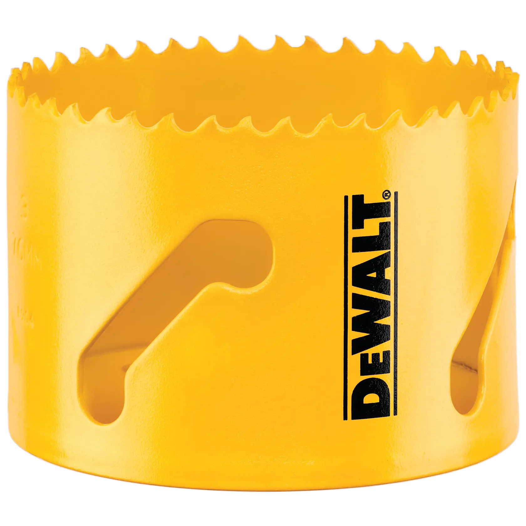 DEWALT yellow hole saw for Photography, DT90331-QZ and DT90331 SKUs.
