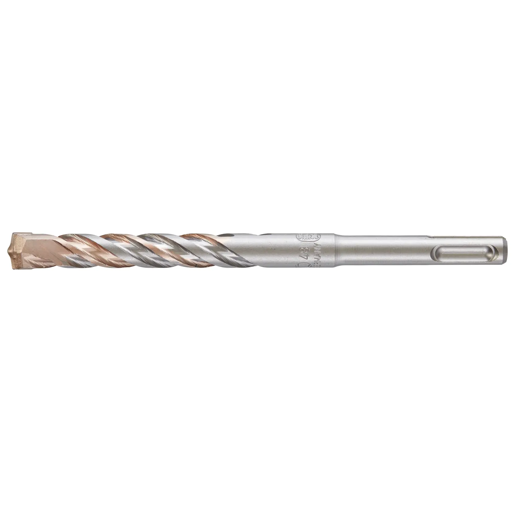 Broca de metal DEWALT DT9552 con ranuras en espiral y punta reforzada para perforar.