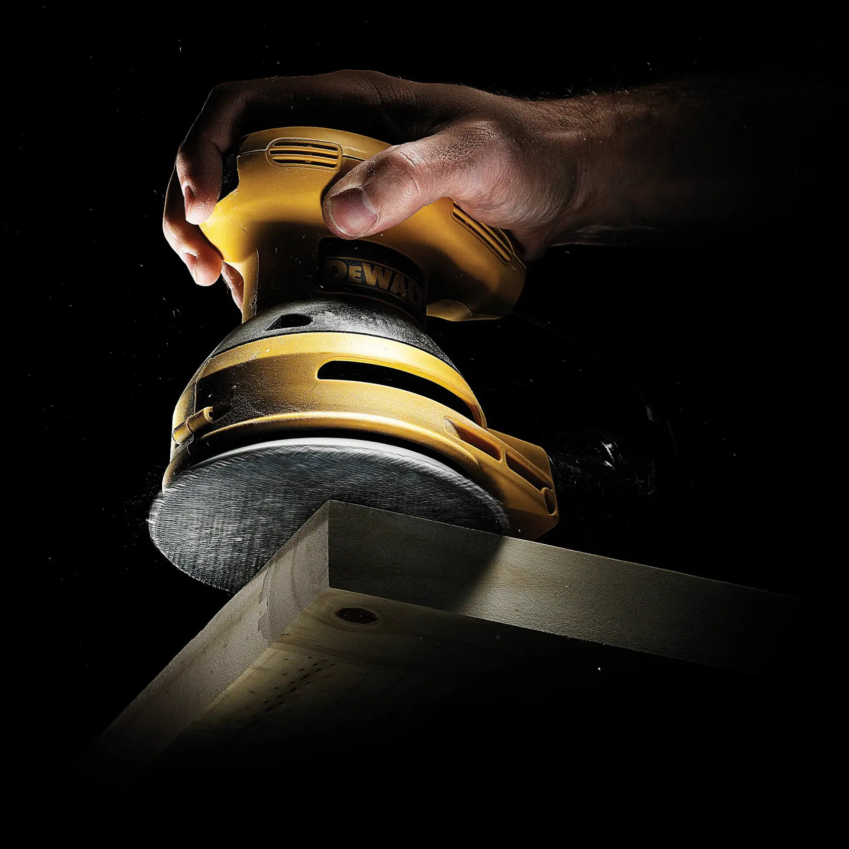 Graphic showing DEWALT XTREME Sub-Compact Series branding with the slogan 'Compact and Performance Packed' on a yellow background.