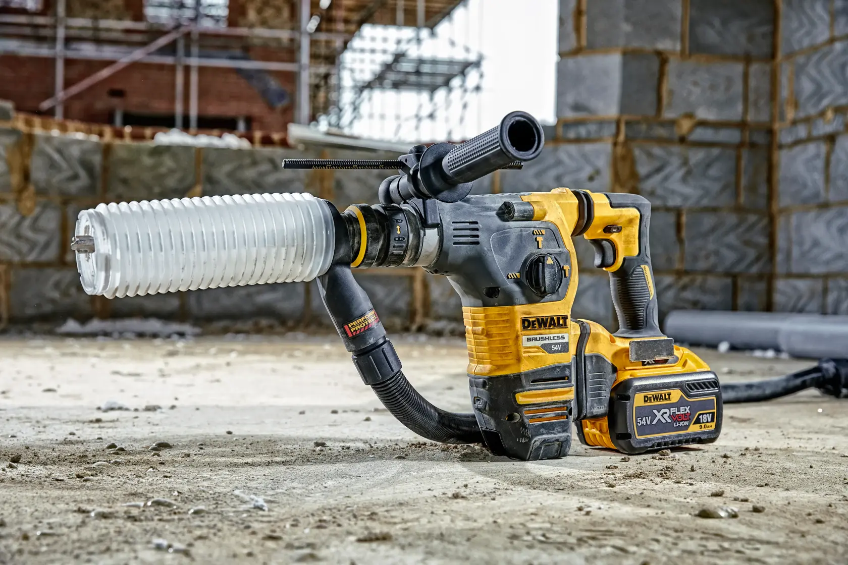 Stofafzuigadapter voor SDS-Plus boren