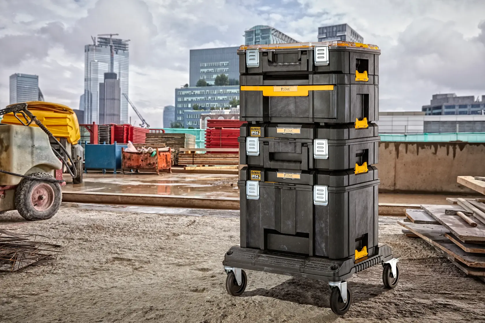 TSTAK® IP54 Top Box unit met korte hendel