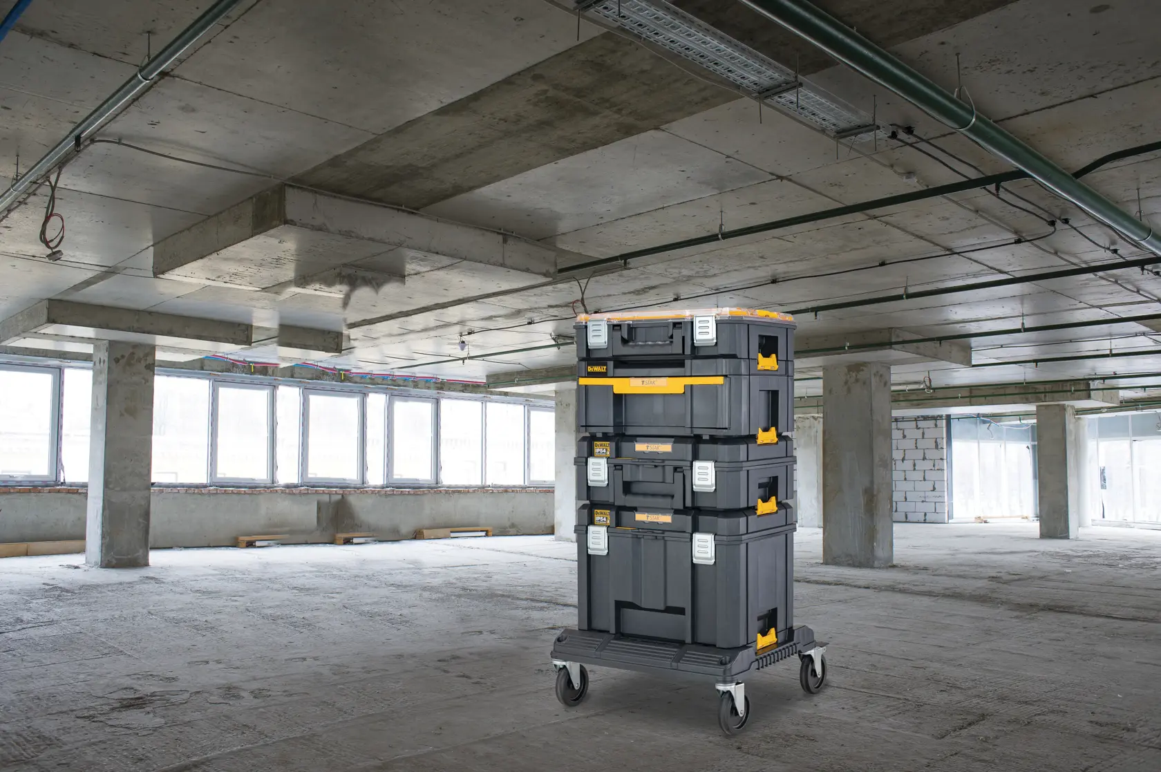 TSTAK® IP54 Top Box unit met korte hendel