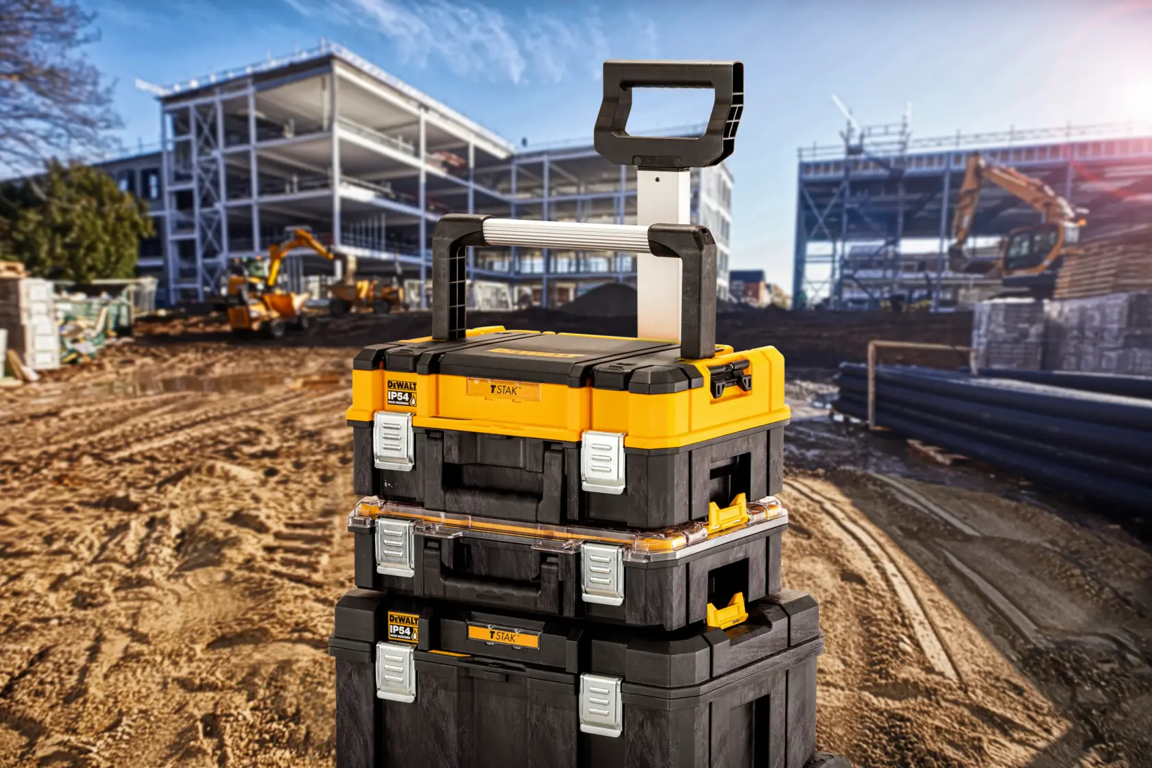 TSTAK® IP54 Gereedschapskoffer met korte hendel